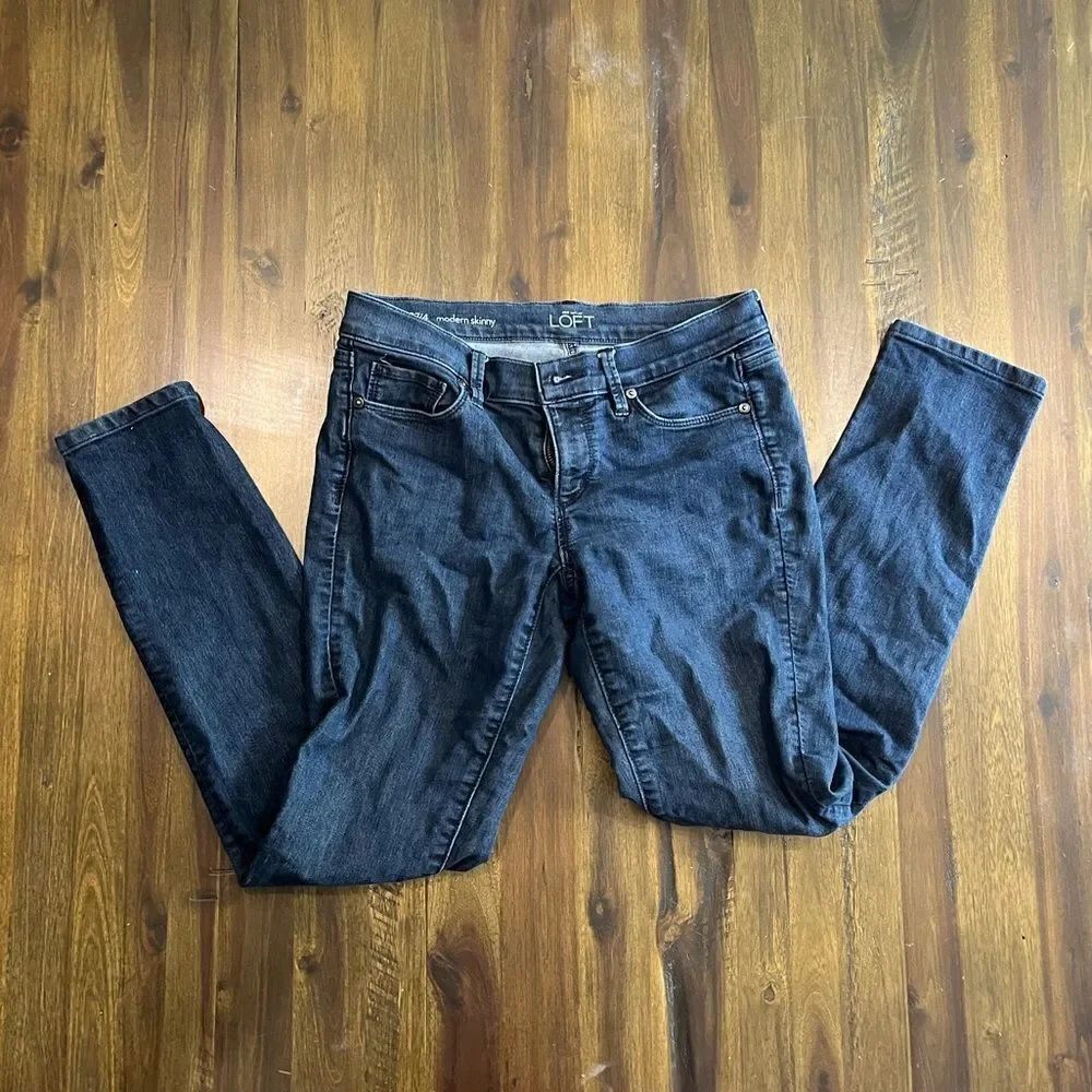Ann Taylor LOFT Jeans, Modern Skinny Medium Wash Denim, Women's Size 4